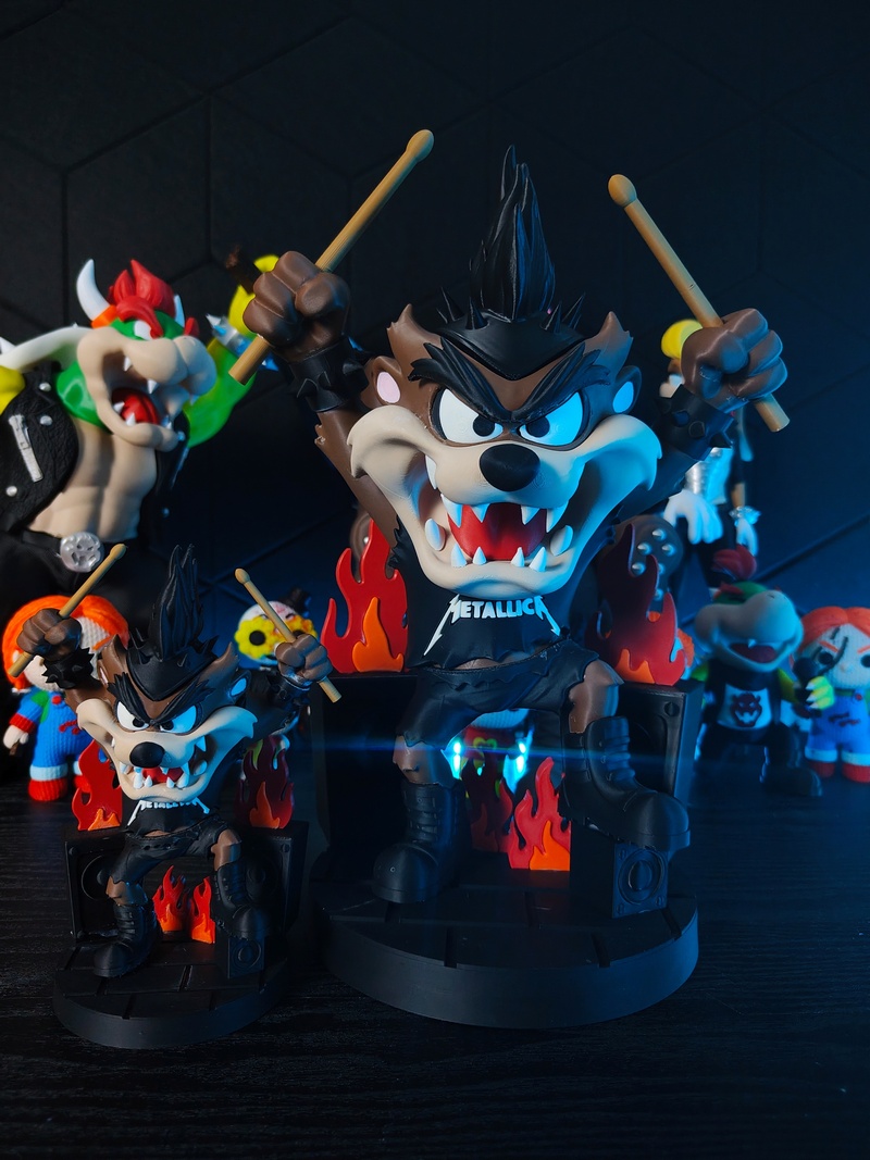 Taz金属风3D打印模型|Taz Rockstar – Taz Metal Vibes – 3D Print Model