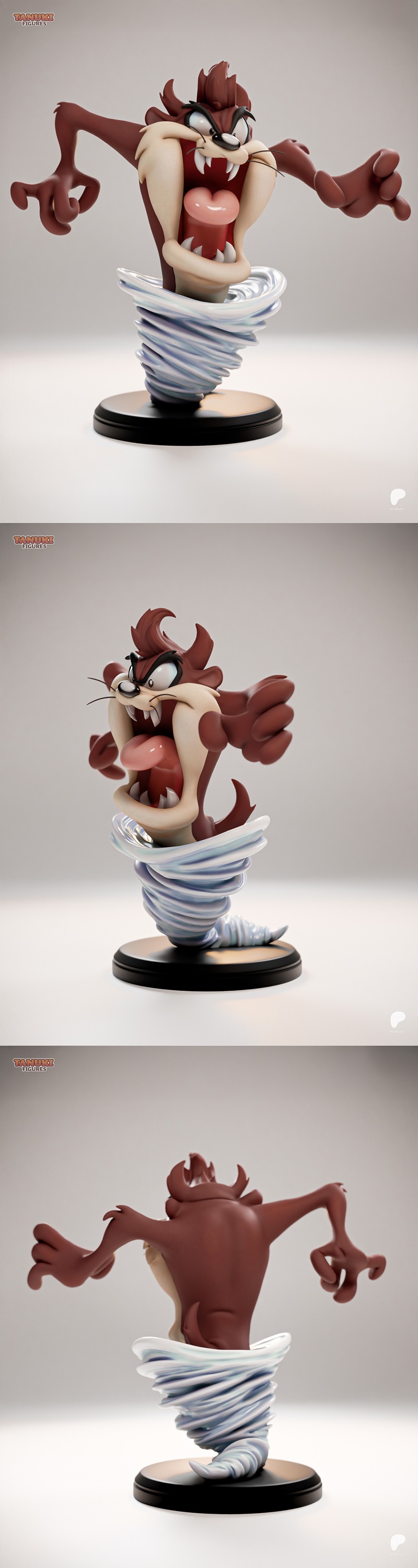 唐兔模型-Taz特辑-3D打印雕塑|Tanuki Figures – Taz Extra – 3D Print Model STL