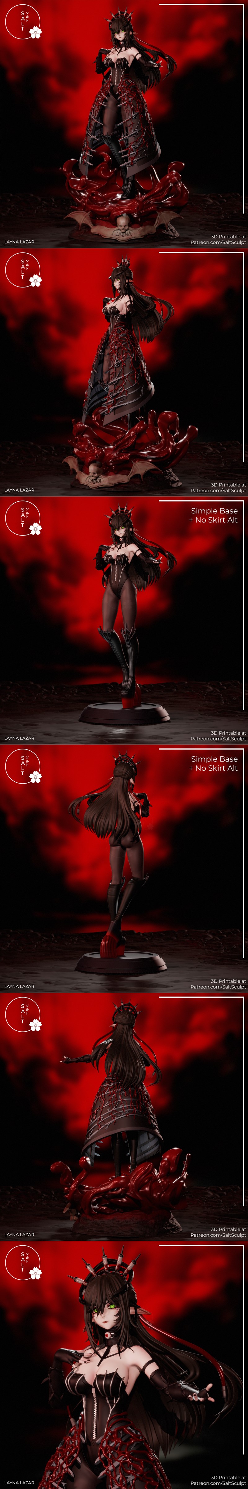 SaltSculpt-3D打印模型- Layna Lazar|SaltSculpt – VTUBER – Layna Lazar – 3D Print Model STL