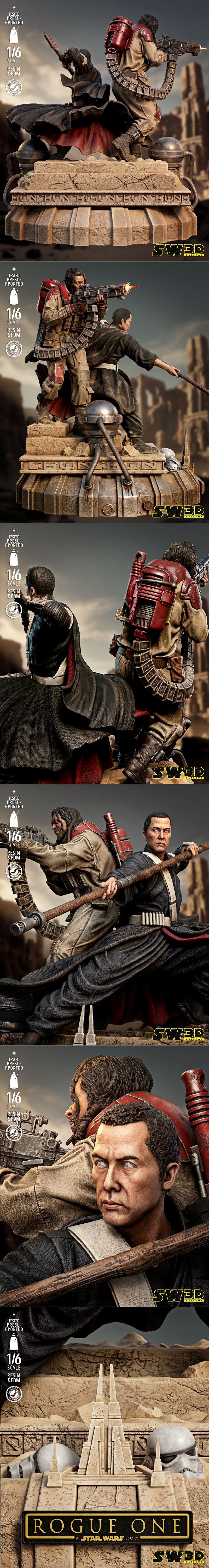 SW3D - 万物之轮守护者 3D打印模型|SW3D – Guardians of the Whills Diorama – 3D Print Model STL