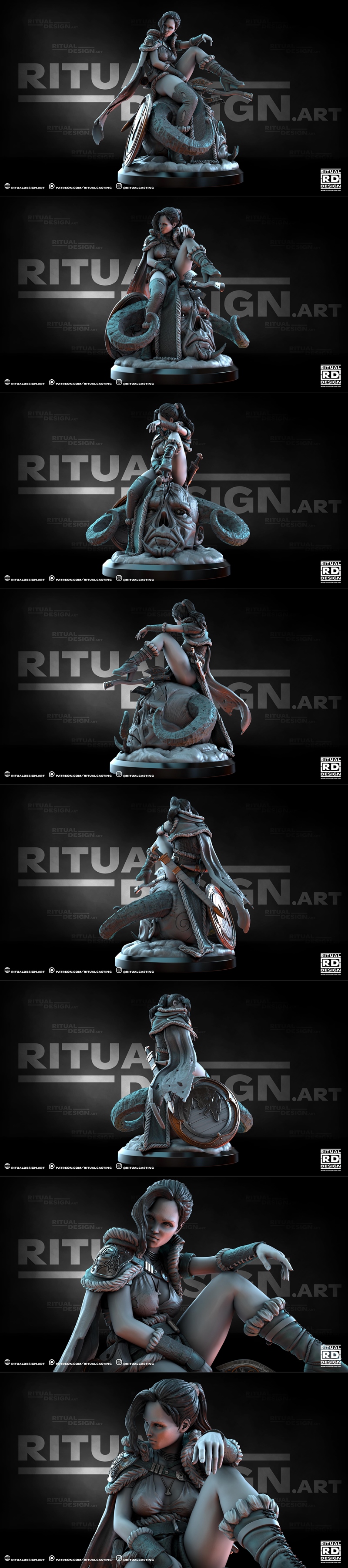 Ritual Design未命名角色3D打印模型|Ritual Design – unnhild 2 – 3D Print Model STL