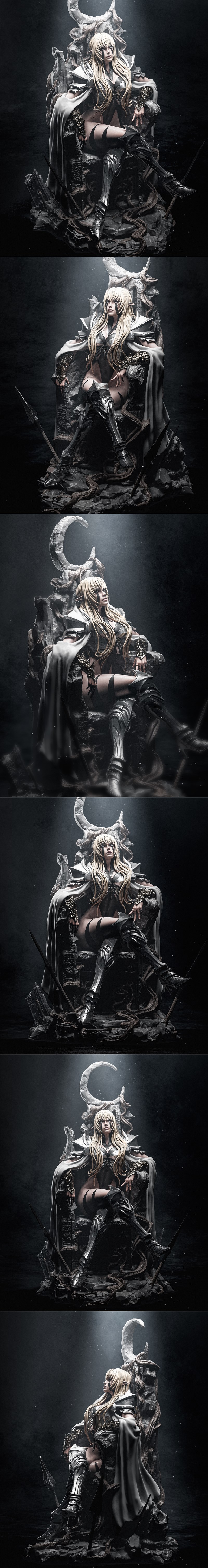 CA 3D Studios – 《地下世界》的女主人——3D打印模型|CA 3D Studios – The Underworld’s Grand Matriarch – 3D Print Model STL