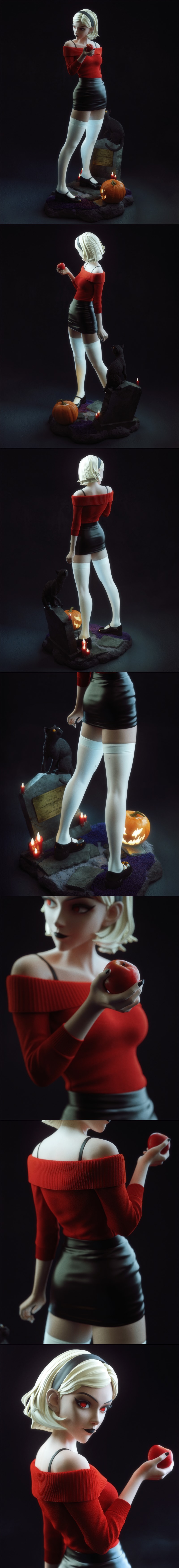 CA 3D工作室 Sabrina Spellman 3D打印模型|CA 3D Studios – Sabrina Spellman – 3D Print Model STL