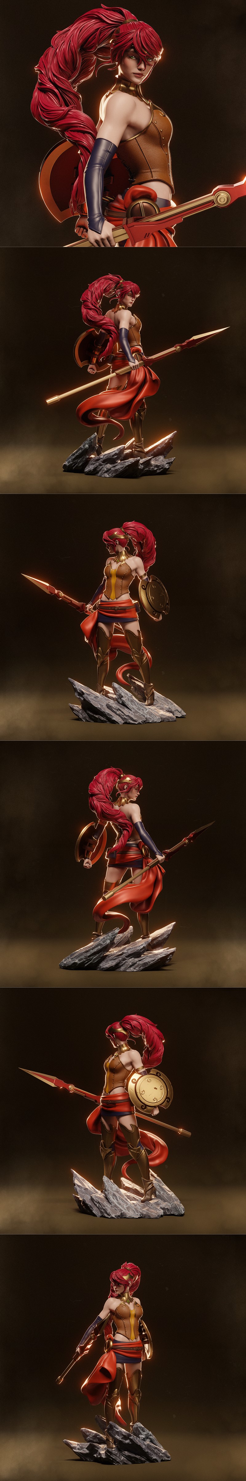 CA 3D工作室 - 皮拉·尼科斯 - 3D打印模型|CA 3D Studios – Pyrrha Nikos – 3D Print Model STL