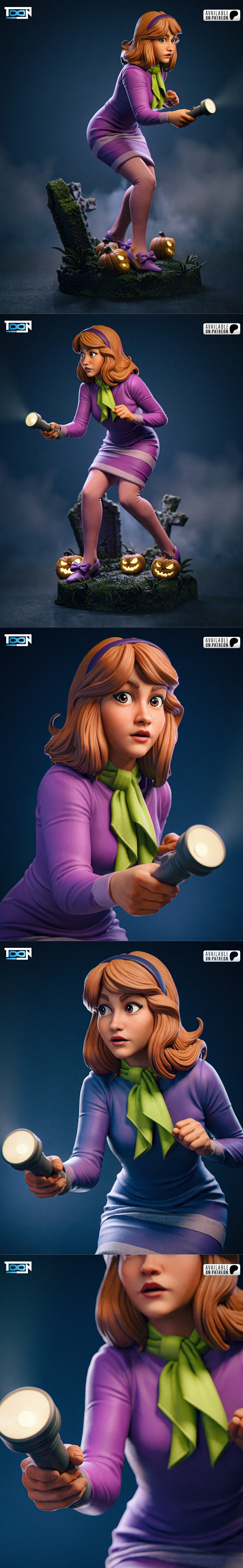 Toon Studios旗下动画角色达芙妮3D打印模型|Toon Studios – Daphne – 3D Print Model STL