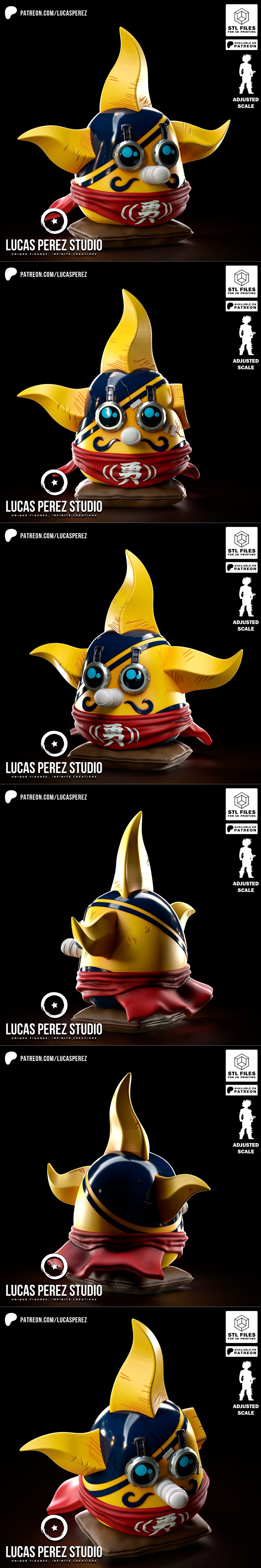 苏格兰金刚达摩 3D打印模型|Lucas Perez – Sogeking Daruma – 3D Print Model STL