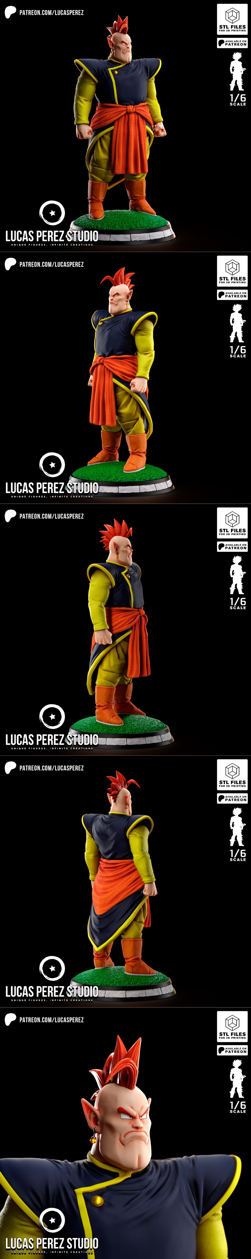 卢卡斯·佩雷斯 3D打印模型|Lucas Perez – Kaio-shin del Sur – 3D Print Model STL
