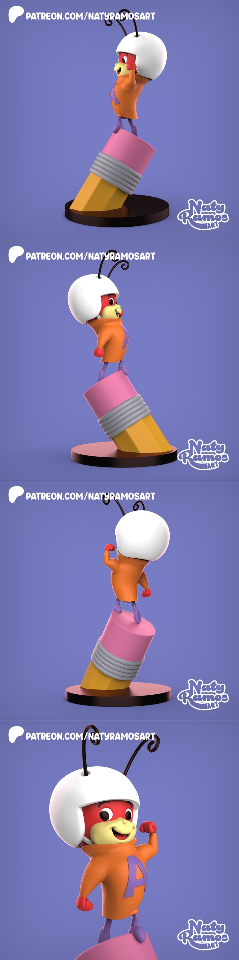 Naty Ramos《原子蚂蚁》3D打印模型|Naty Ramos – La Hormiga Atómica – 3D Print Model STL