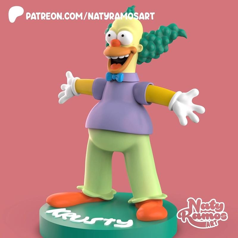 Naty Ramos 3D打印模型：Krusty|Naty Ramos – Krusty – 3D Print Model STL