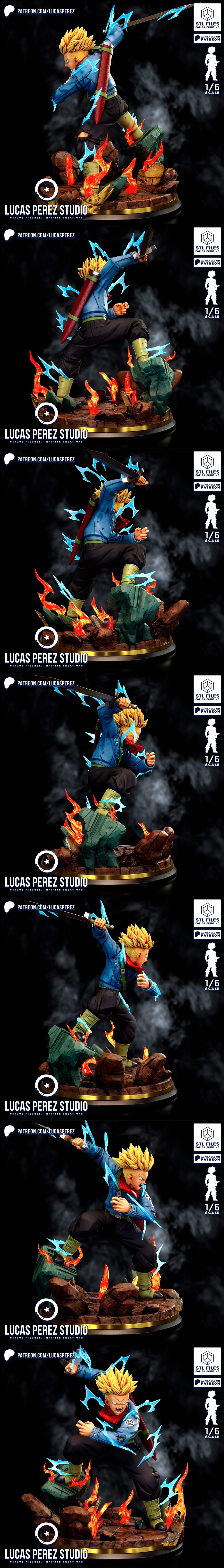 卢卡斯·佩雷斯 - 特Runks - 3D打印模型|Lucas Perez – Trunks – 3D Print Model STL