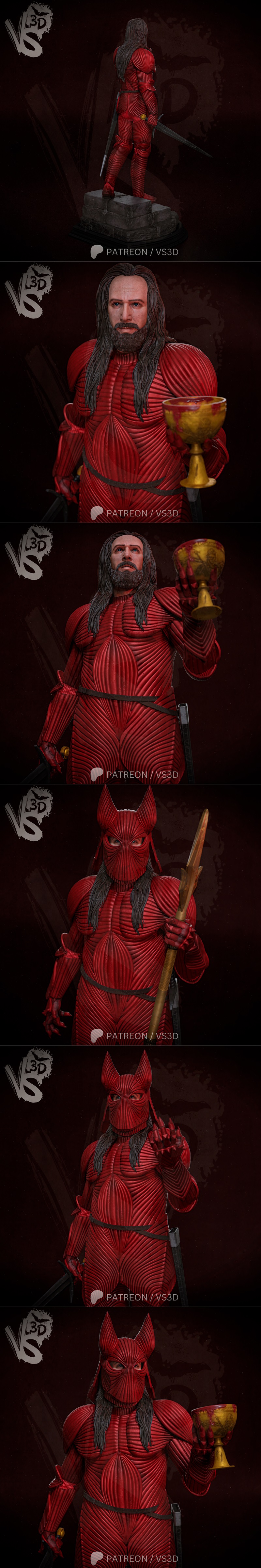 VS3D - 奥斯卡装甲 - 3D打印模型|VS3D – Dracula Armored – 3D Print Model STL