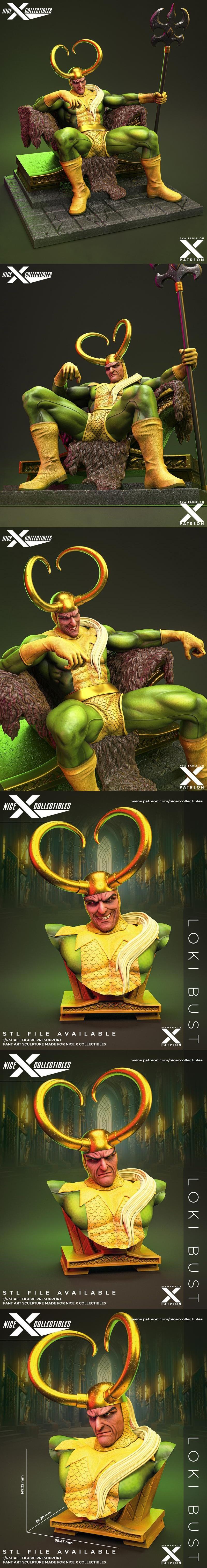 Nice X Collectibles - 神秘女巫洛基 3D打印模型|Nice X Collectibles – Loki – 3D Print Model STL