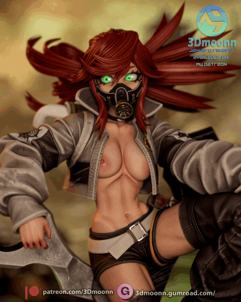 3D打印模型：Gachiakuta角色瑞约收割者|3Dmoonn – Gachiakuta – Riyo Reaper – 3D Print Model