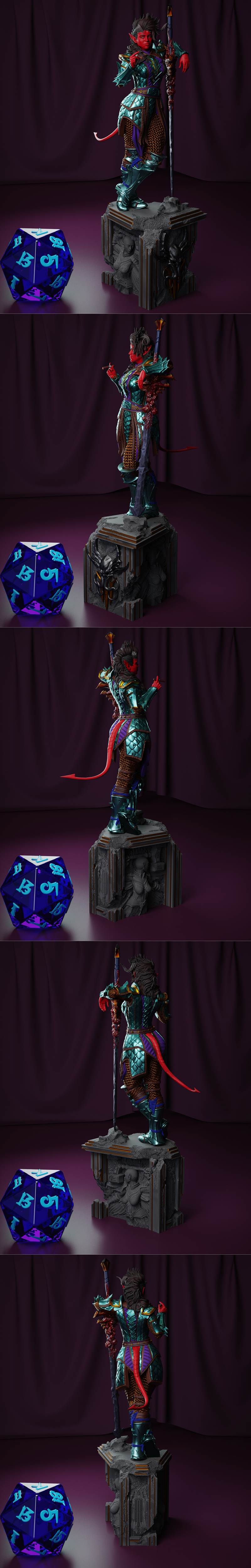 Castro 3D – 王国之门3 – 巴尔德之门3角色模型|Castro 3D – Karlach – Baldurs Gate 3 – 3D Print Model STL