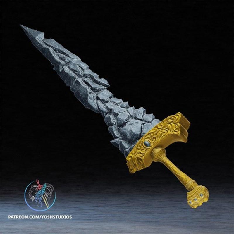 黑刃Maliketh 3D打印模型|Maliketh Black Blade – 3D Print Model STL