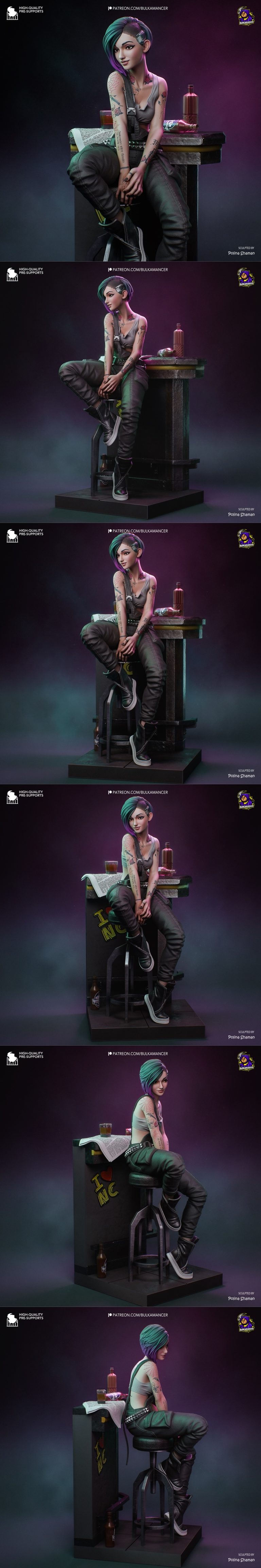 Bulkamancer造型设计 - Judy - 3D打印模型|Bulkamancer Sculpts – Judy – 3D Print Model STL