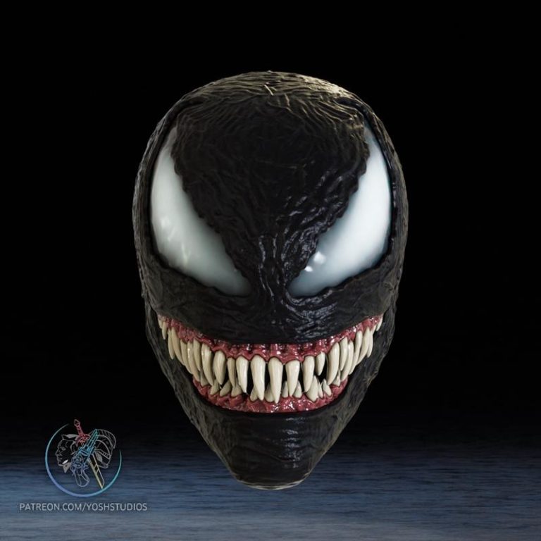 Venom电影面具 3D打印模型|Venom Movie Mask – 3D Print Model STL