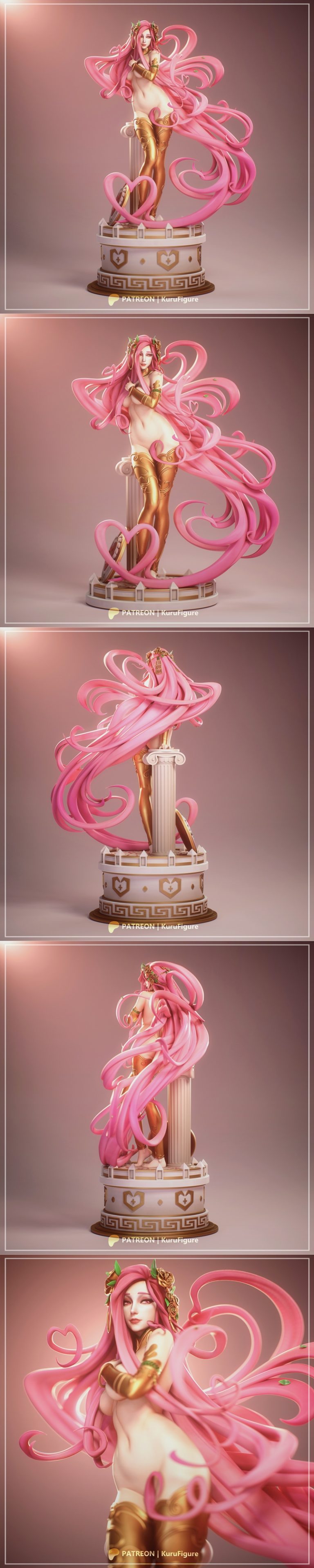 Kuru Figure - 芙蕾雅 - 3D打印模型|Kuru Figure – Aphrodite – 3D Print Model STL