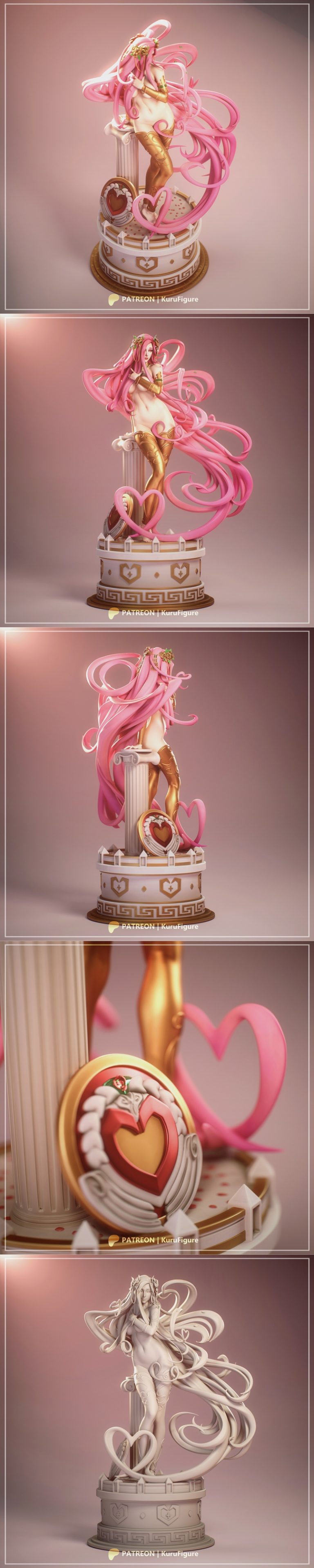 Kuru Figure - 芙蕾雅 - 3D打印模型|Kuru Figure – Aphrodite – 3D Print Model STL