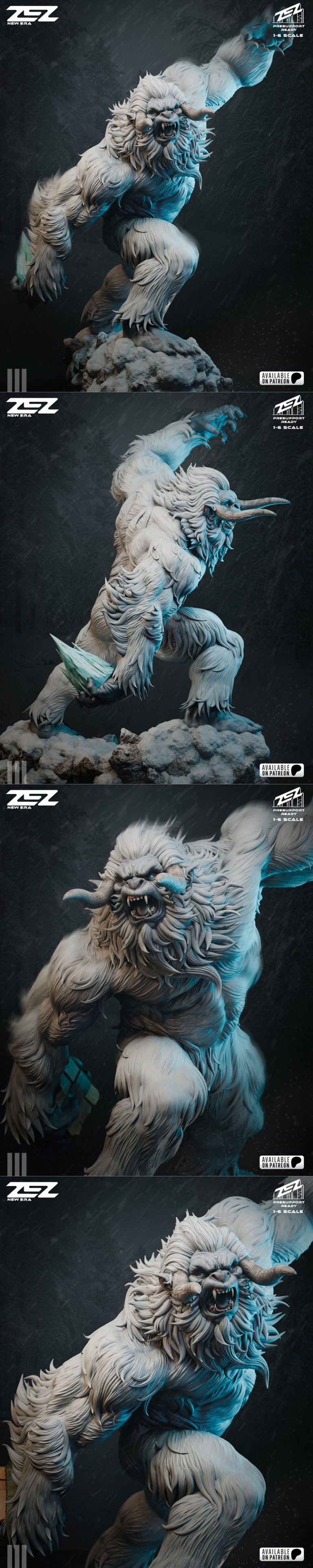 ZEZ工作室 Yeti 3D打印模型|ZEZ Studio – Yeti – 3D Print Model STL
