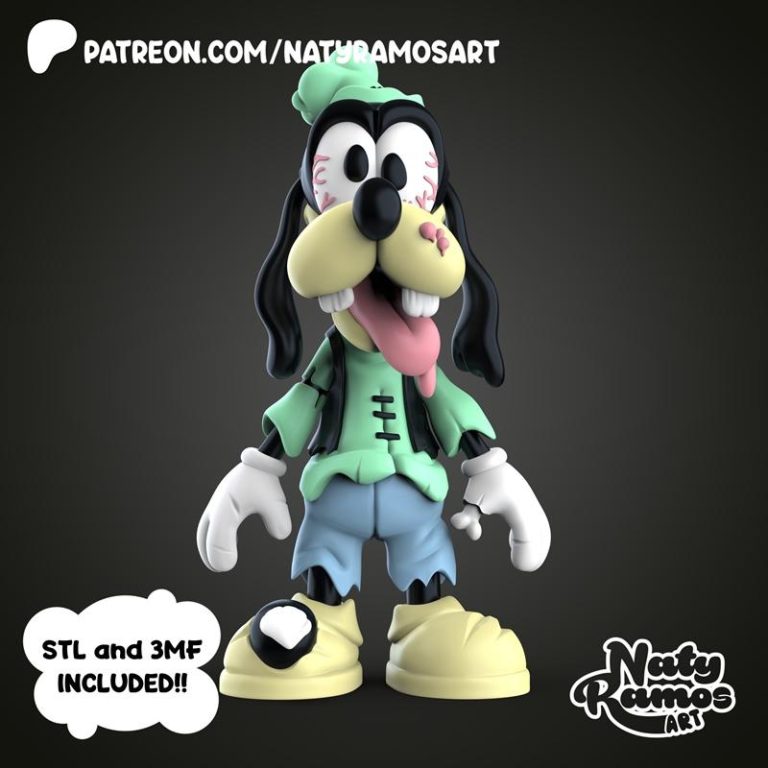 Naty Ramos 3D打印模型：呆萌小僵尸角色|Naty Ramos – Goofy Chibi Zombie – 3D Print Model STL