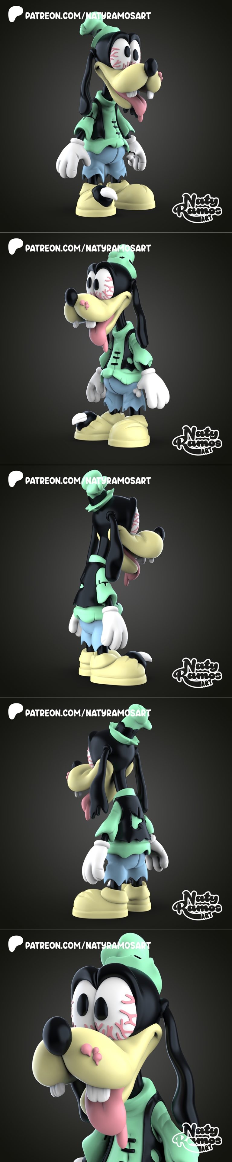 Naty Ramos 3D打印模型：呆萌小僵尸角色|Naty Ramos – Goofy Chibi Zombie – 3D Print Model STL