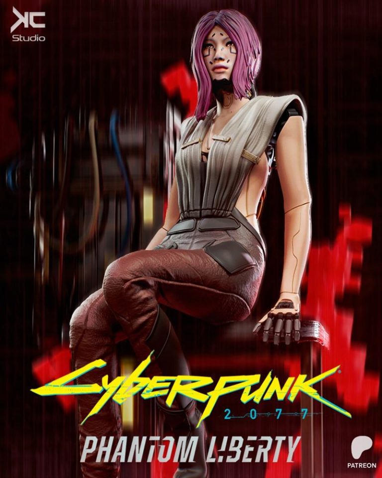 KcStudio - 歌鸟 - 市民角色 3D打印模型|KcStudio – Songbird – Cyberpunk 2077 – 3D Print Model STL