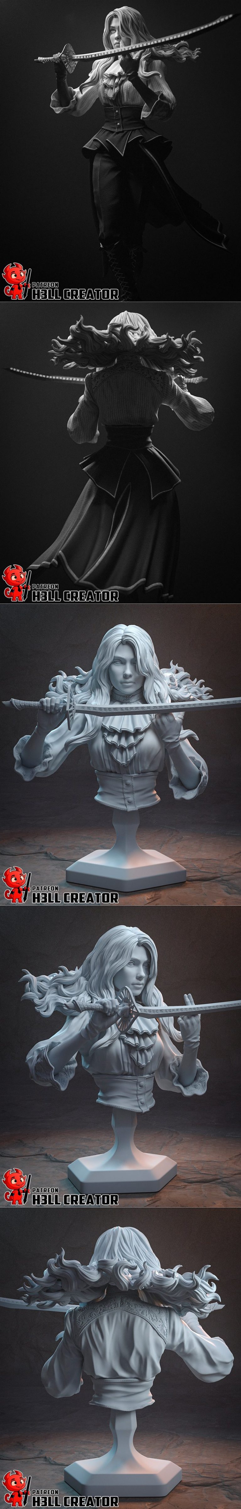 H3LL创作者 - 马埃尔 - 3D打印模型|h3LL creator – Maelle – 3D Print Model STL