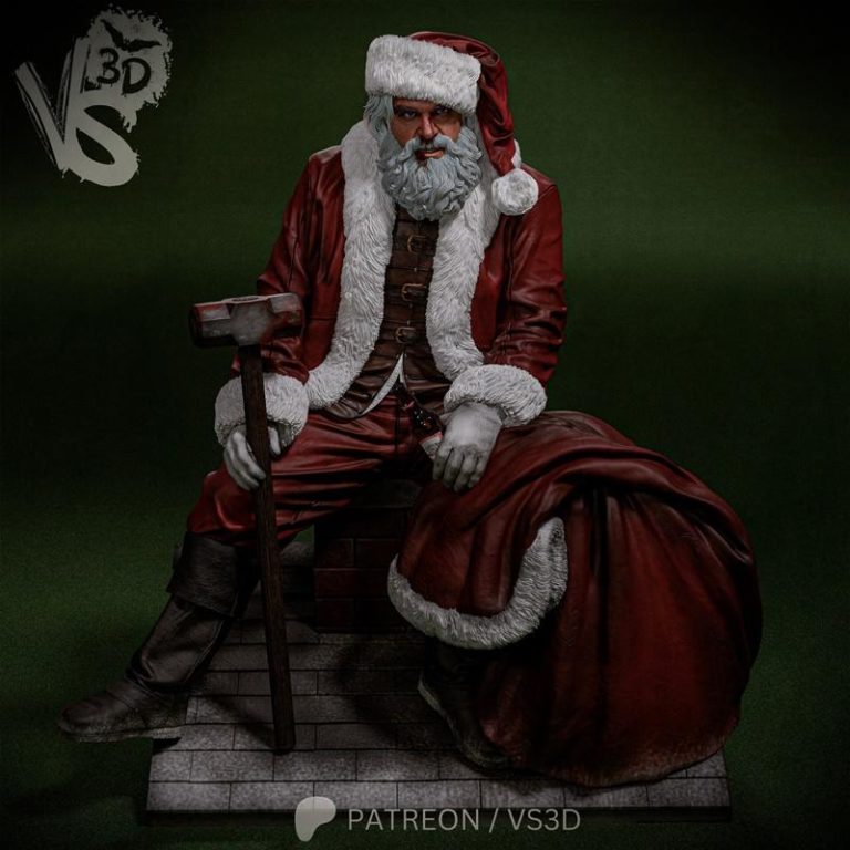 VS3D - 《暴力之夜》圣诞老人 3D打印模型|VS3D – Santa Claus – Violent Night – 3D Print Model STL