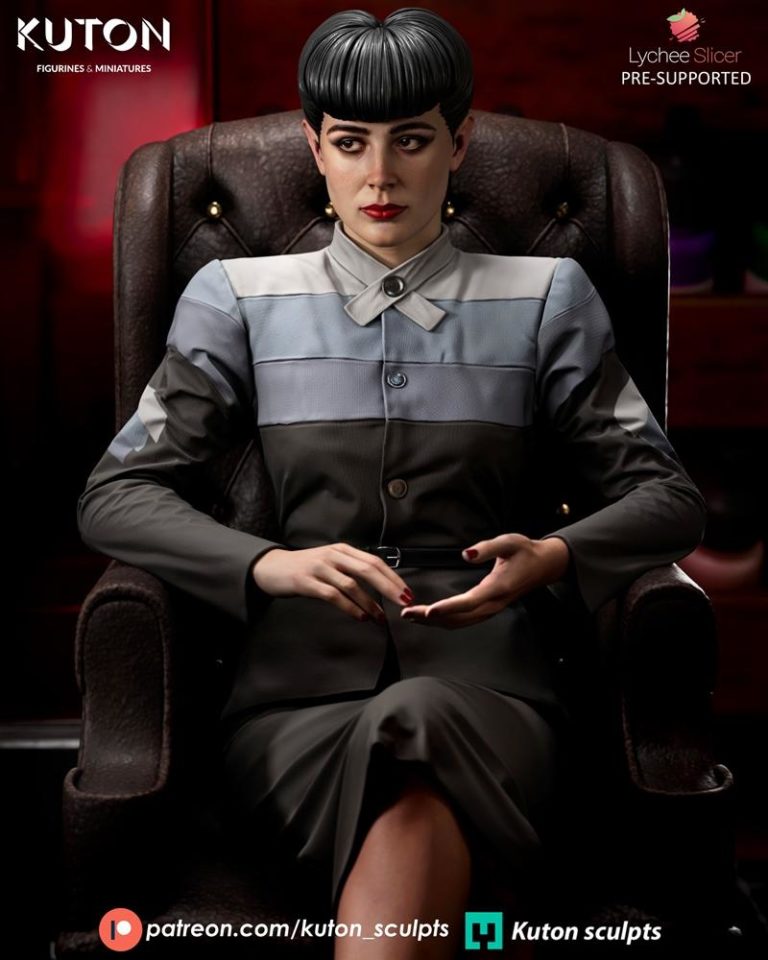 Kuton出品《银翼杀手2049》角色3D打印模型|Kuton Figurines – Rachel Blade Runner – 3D Print Model STL