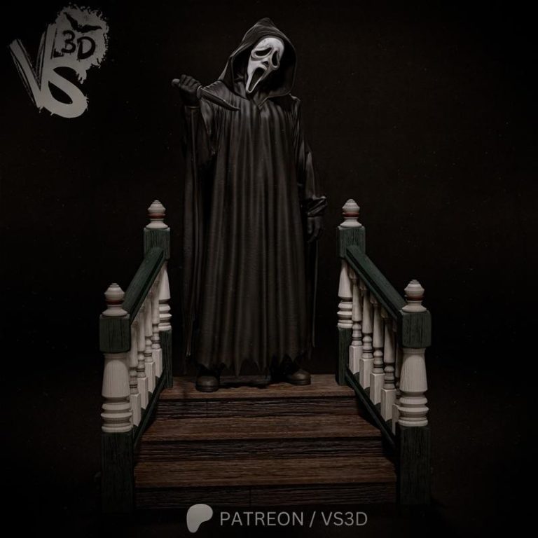 VS3D - 诡影面罩 - 3D打印模型|VS3D – Ghostface – 3D Print Model STL