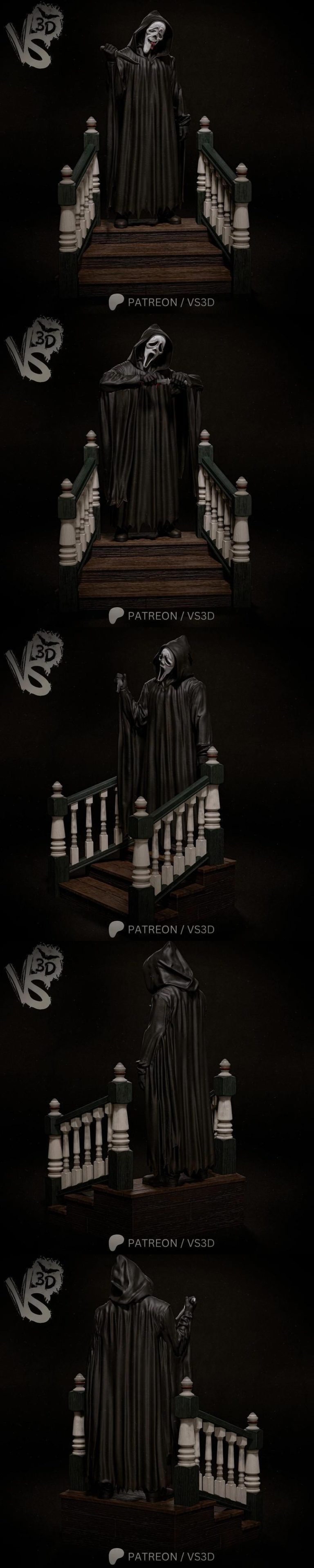 VS3D - 诡影面罩 - 3D打印模型|VS3D – Ghostface – 3D Print Model STL