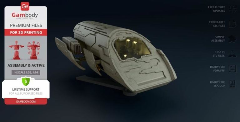 Gambody - 池边小怪兽 - 3D打印模型|Gambody – Puddle Jumper – 3D Print Model STL