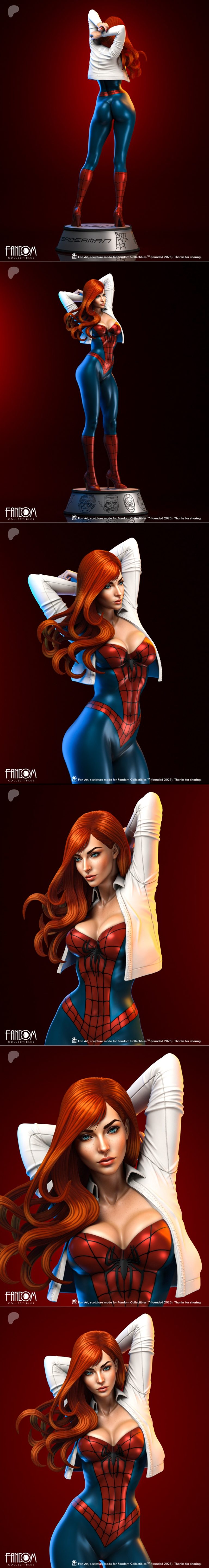 漫威收藏品 - 金钢狼 - 3D打印模型|Fandom Collectibles – Mary Jane – 3D Print Model STL