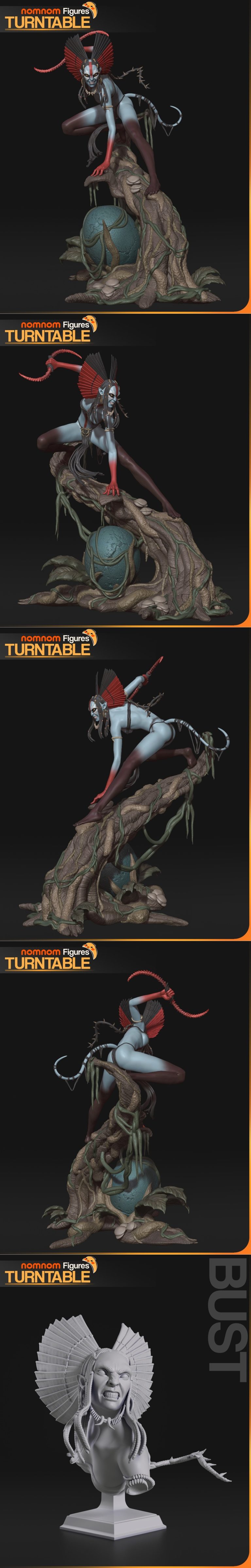 Varang角色 Avatar火与灰 3D打印模型|Nomnom Figures – Varang – Avatar Fire and Ash – 3D Print Model STL