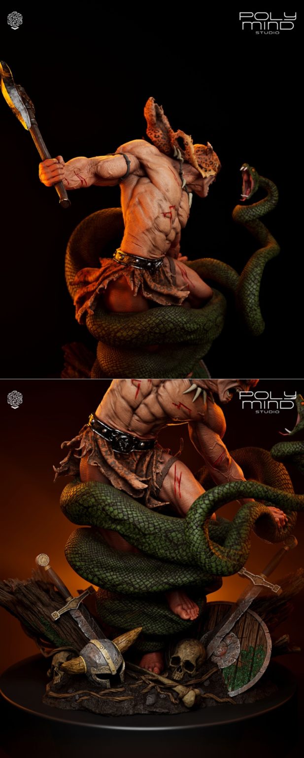 PolyMind Studio—— Jaguar God 3D打印模型|PolyMind Studio – Jaguar God – 3D Print Model STL