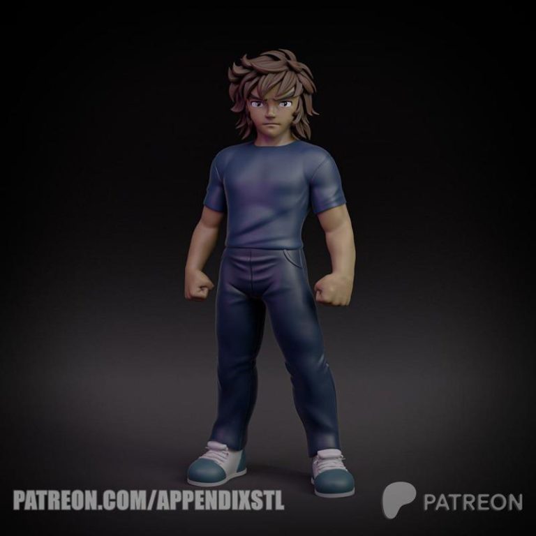 附录 - 3D打印模型 - 漫画角色名称|Appendix – Kid Ban – 3D Print Model STL