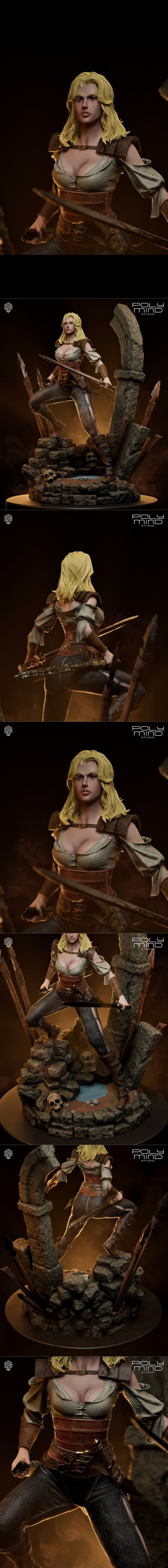 PolyMind Studio - Valeria 3D打印模型|PolyMind Studio – Valeria – 3D Print Model STL