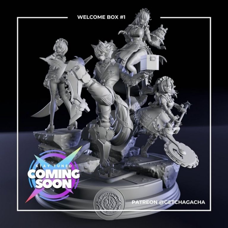 Getcha Gacha -  welcome box #1 - 3D打印模型|Getcha Gacha – Welcome Box #1 – 3D Print Model