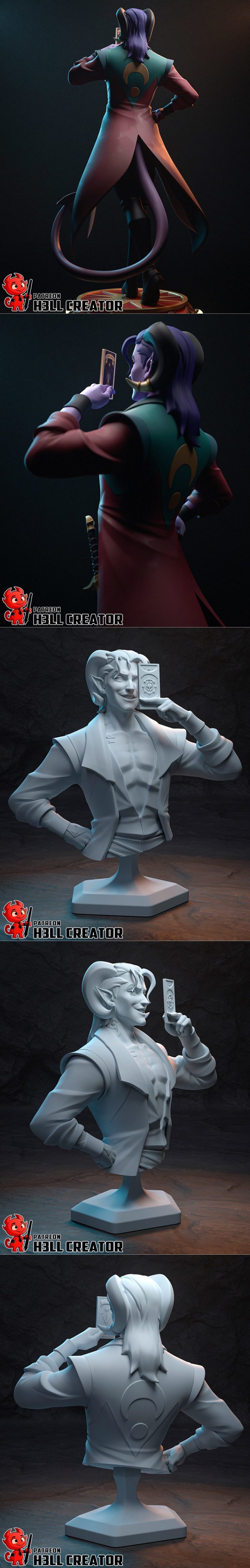 H3LL创作者——莫莉马克 3D打印模型|H3LL Creator – Mollymauk – 3D Print Model STL