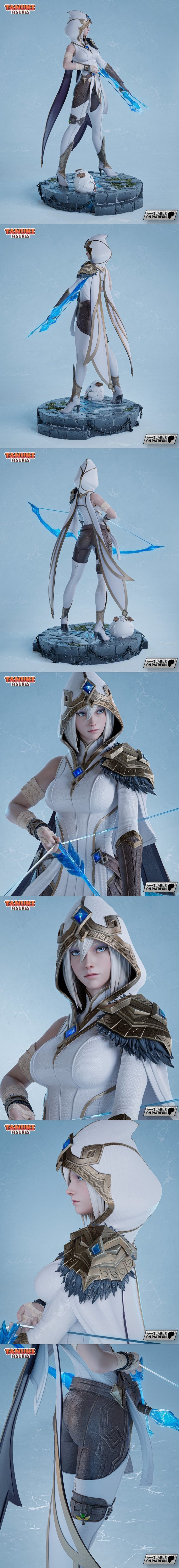洛里安3D打印模型：亚索|Tanuki Figures – Ashe – League of Legends – 3D Print Model STL