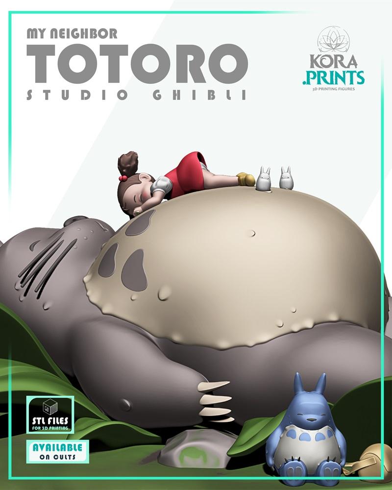 《魔女宅急便》小梅3D打印模型|Totoro & Mei (My Neighbor Totoro) – 3D Print Model STL