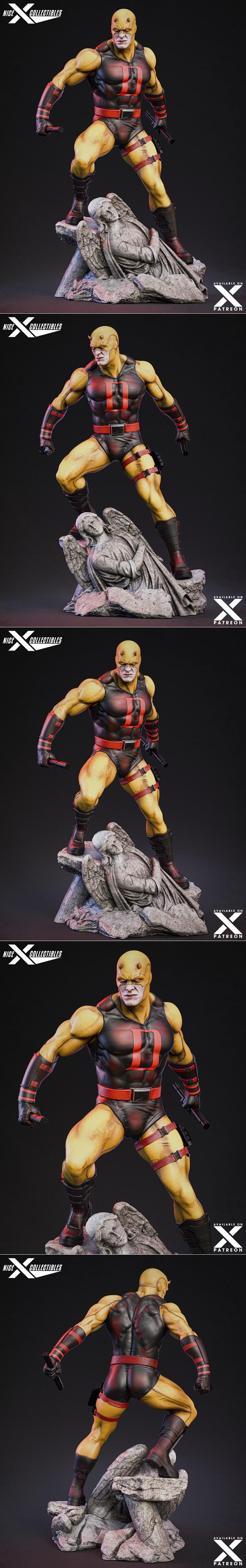 Nice X Collectibles - 钢铁侠 - 3D打印模型|Nice X Collectibles – Daredevil – 3D Print Model STL