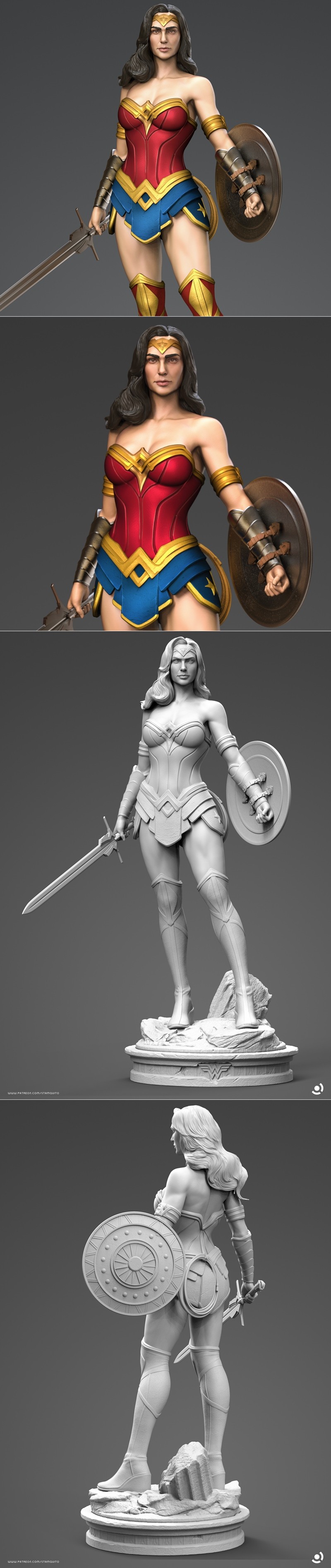 斯塔利恩昆托 3D打印模型 女超人|Stalyn Quito – Wonder Woman – 3D Print Model STL
