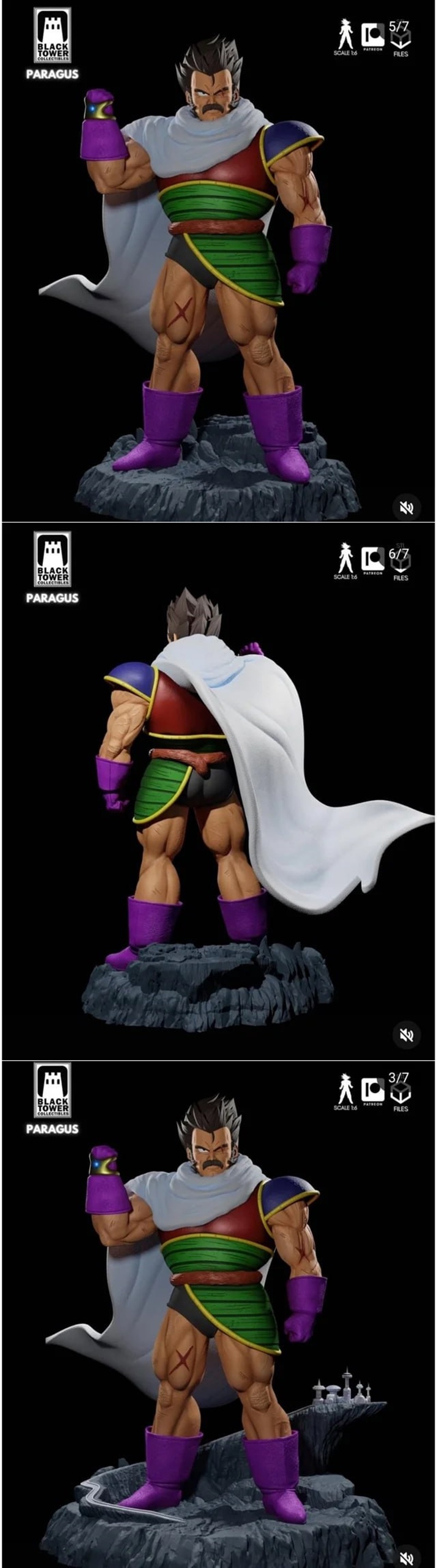 黑塔收藏品 - 巴拉古斯 - 3D打印模型|Black Tower Collectibles – Paragus – 3D Print Model STL