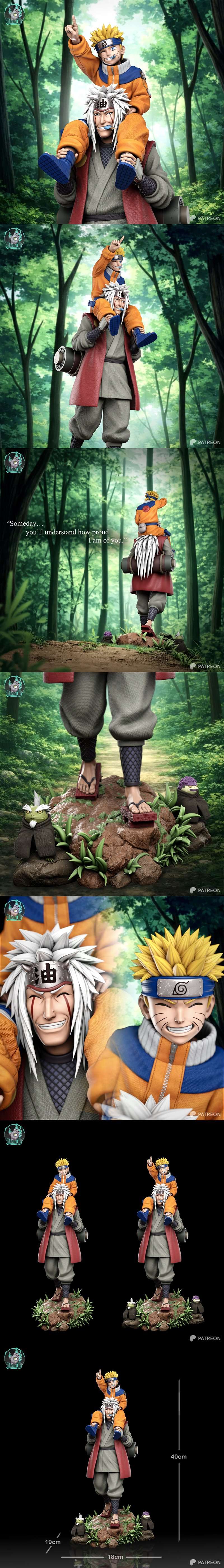 杰拉伊亚 x 诺塔鲁 3D打印模型|Kaidan – Jiraiya x Naruto – 3D Print Model OBJ