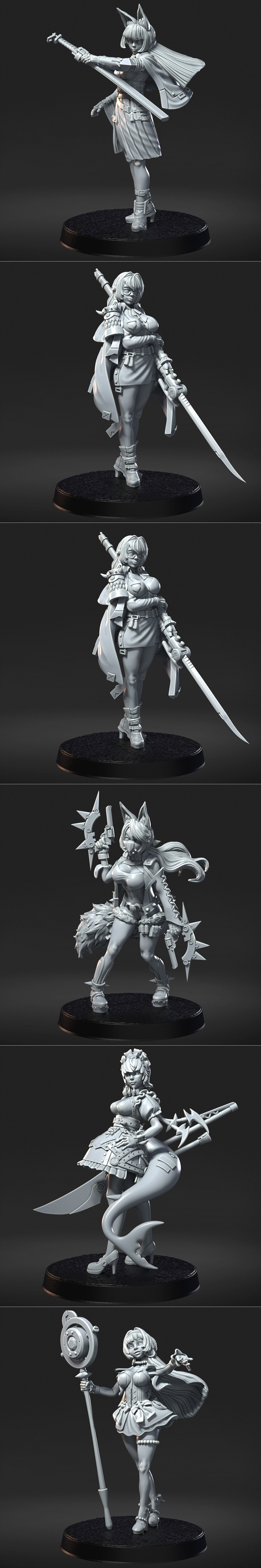 ZZZ包 – 动漫游戏角色3D打印模型|ZZZ Pack – 3D Print Model STL