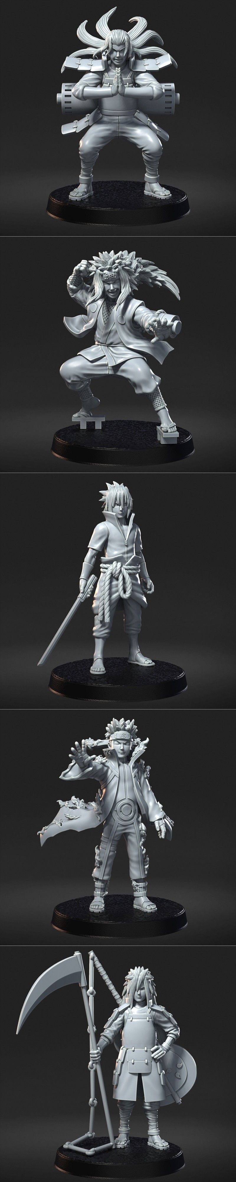火影忍者 Arthur 3D打印模型|Naruto arthur Pack – 3D Print Model STL