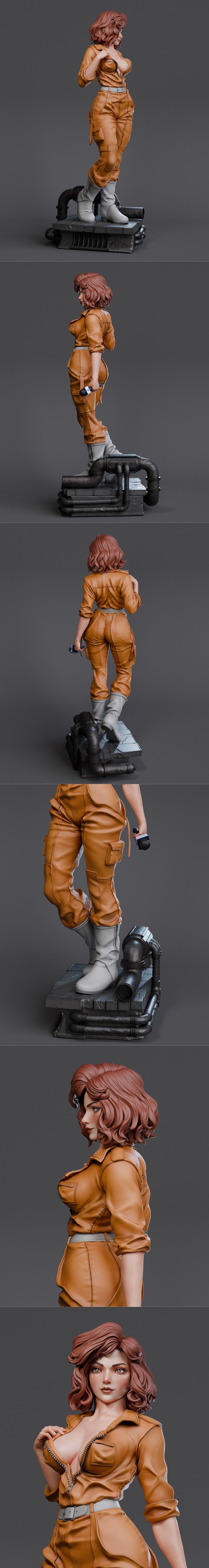 Abe3D - 迈克尔·奥尼尔 - 3D打印模型|Abe3D – April O’Neil – 3D Print Model STL