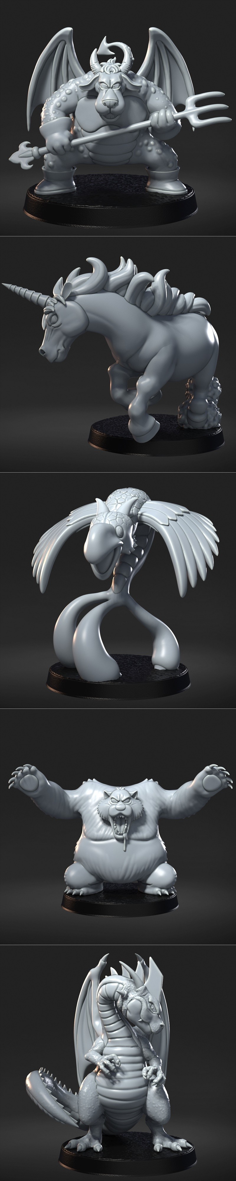 龙珠2 3D打印模型包|Dragon Quest 2 Pack – 3D Print Model STL